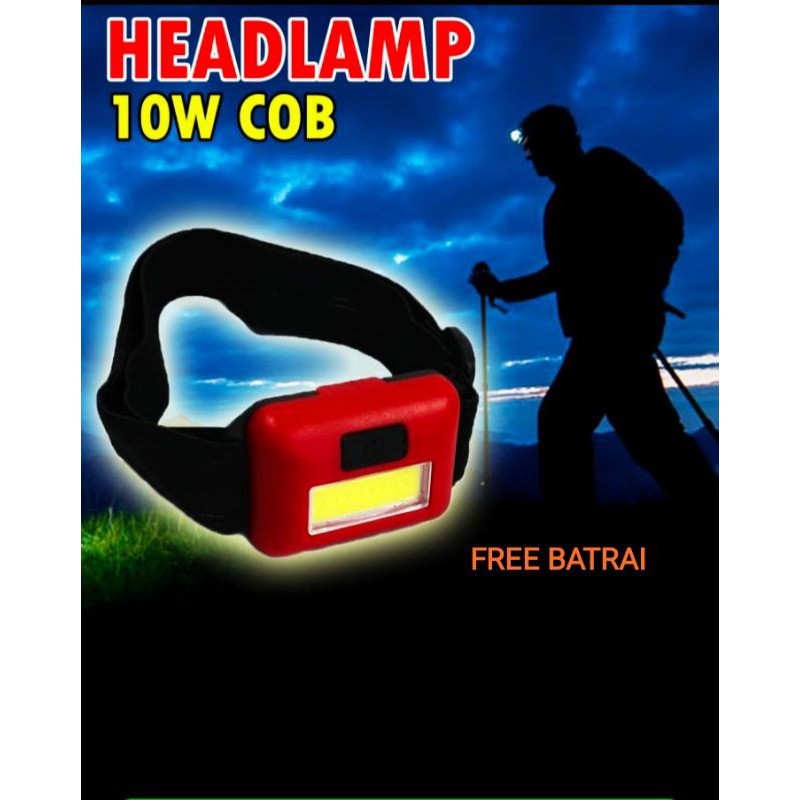 Senter kepala anti air headlamp waterproof