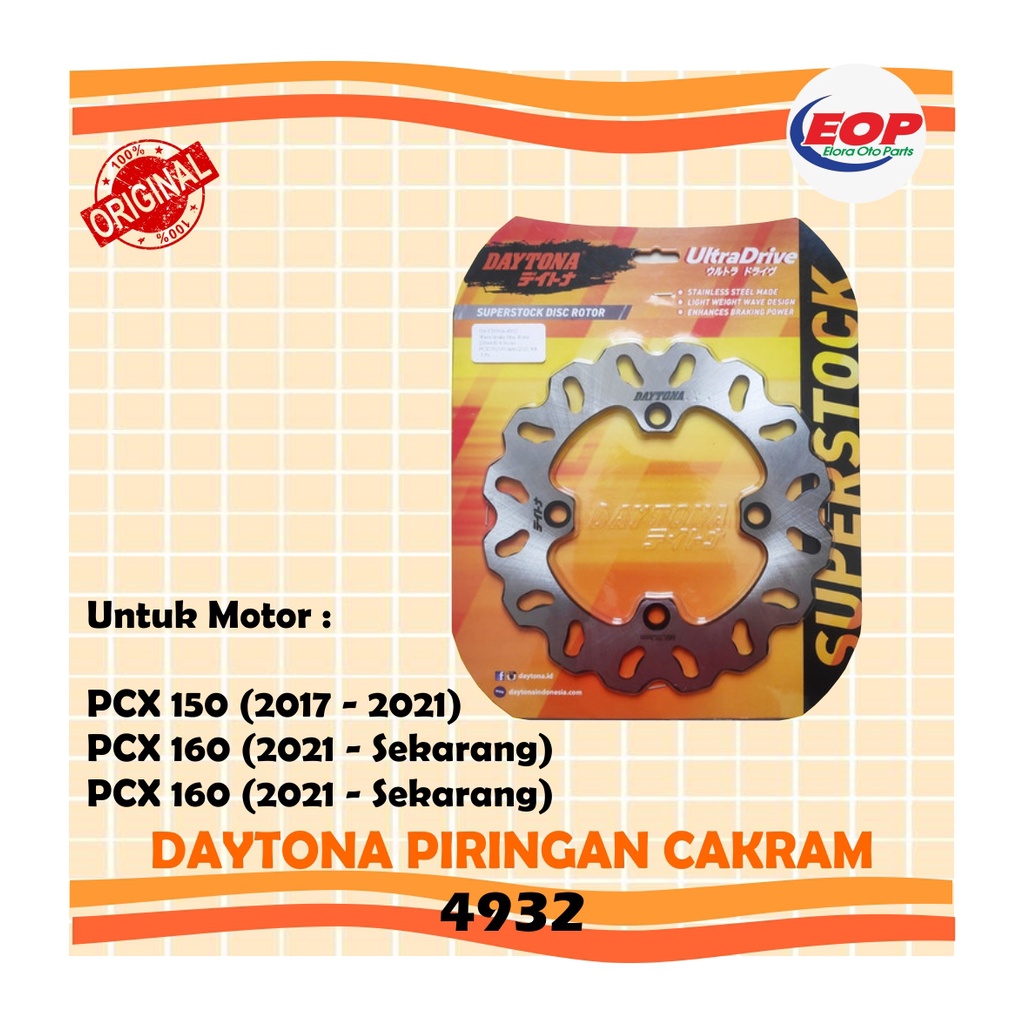 Daytona Piringan Cakram PCX 150, PCX 160 REAR 4932