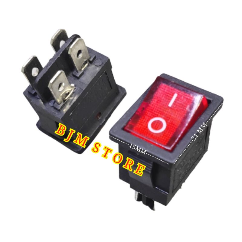 SAKLAR/SWITCH LAMPU KECIL 4 PIN