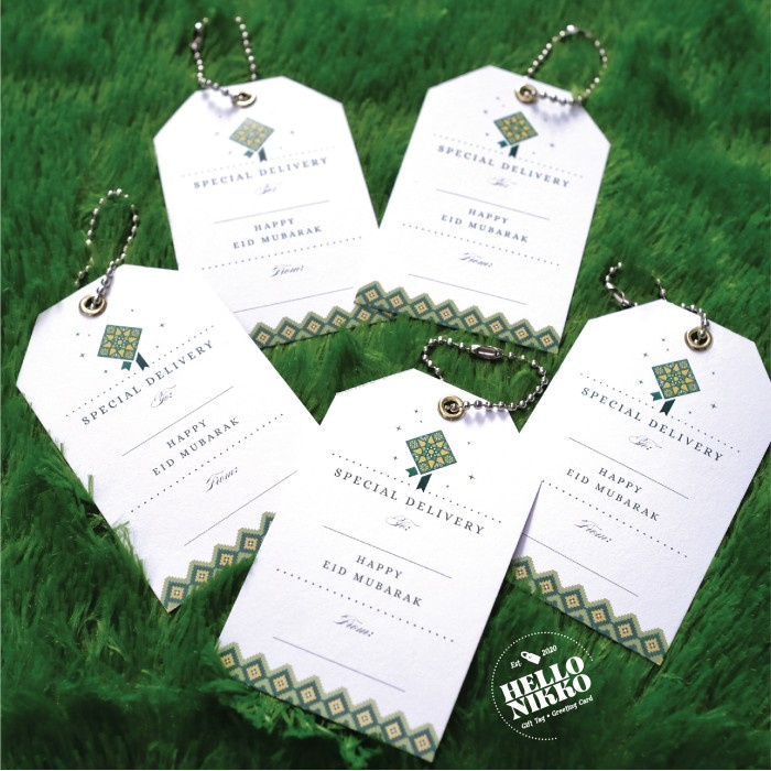 

Eid Mubarak Gift Hang Tag Kartu Lebaran Parcel Hadiah Idul Fitri Kado