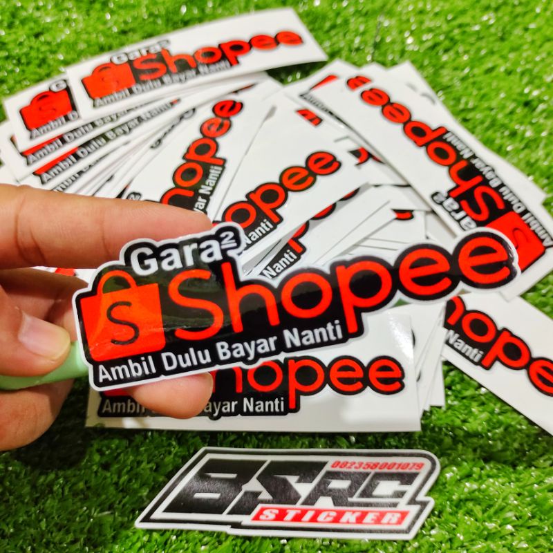 sticker shopee viral / stiker gara2 shopee ambil dulu bayar nanti