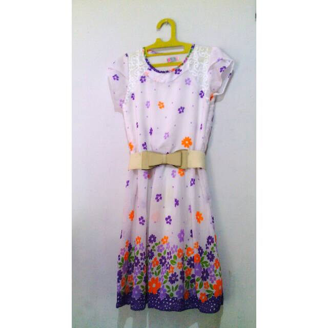 preloved dress bunga bunga floral dress