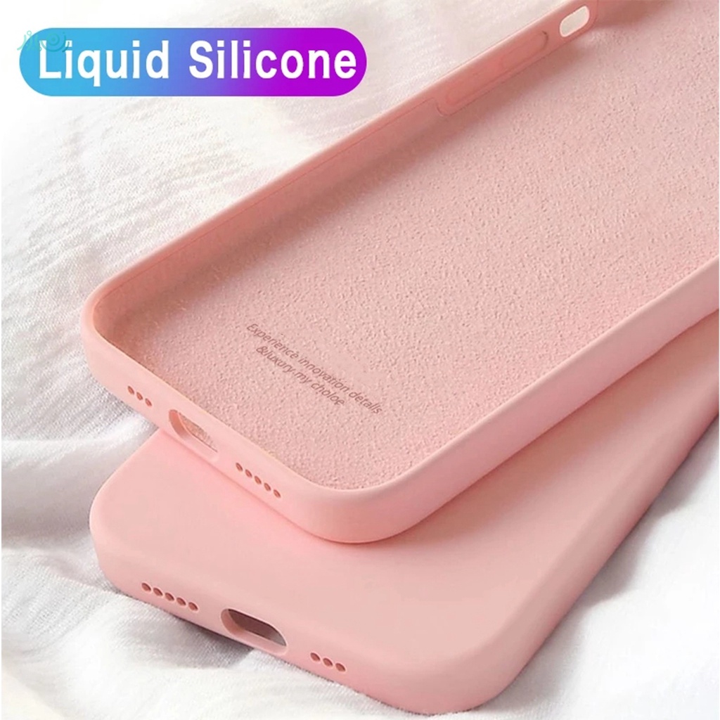 Soft Case Bahan Silikon Shockproof Untuk Iphone 12 13 11 Pro Max X Xr Xs Max 7 + 8 Plus Se 2