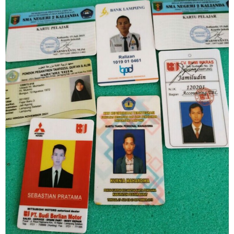 

Cetak ID Card PVC tag 2 Sisi