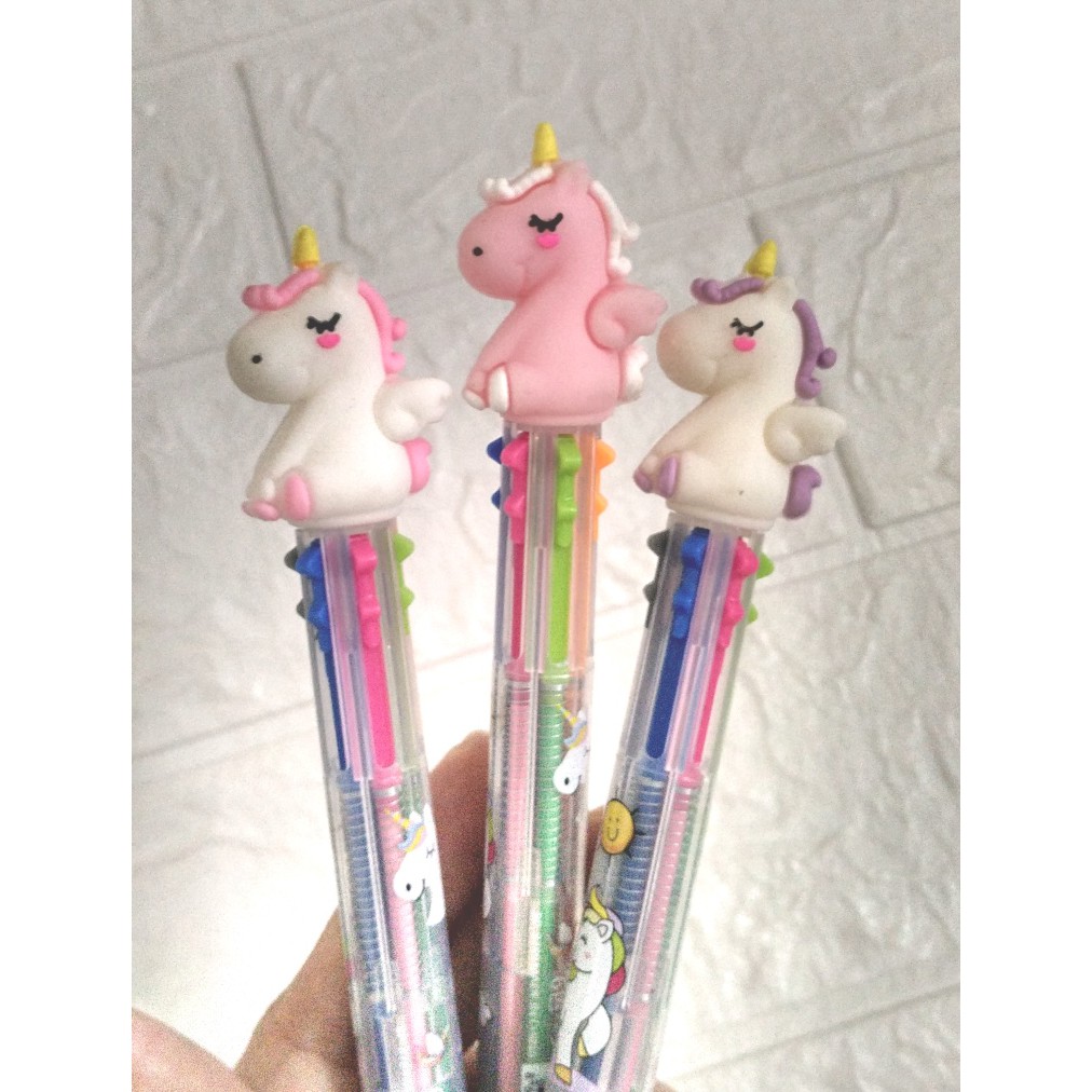 

Multicolor Ballpoint / Pulpen Unicorn 6 Warna