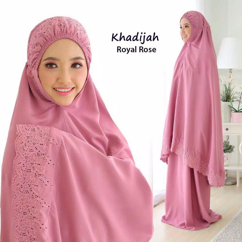 [COD] Mukena Dewasa Renda Khadijah Jumbo Free Tas