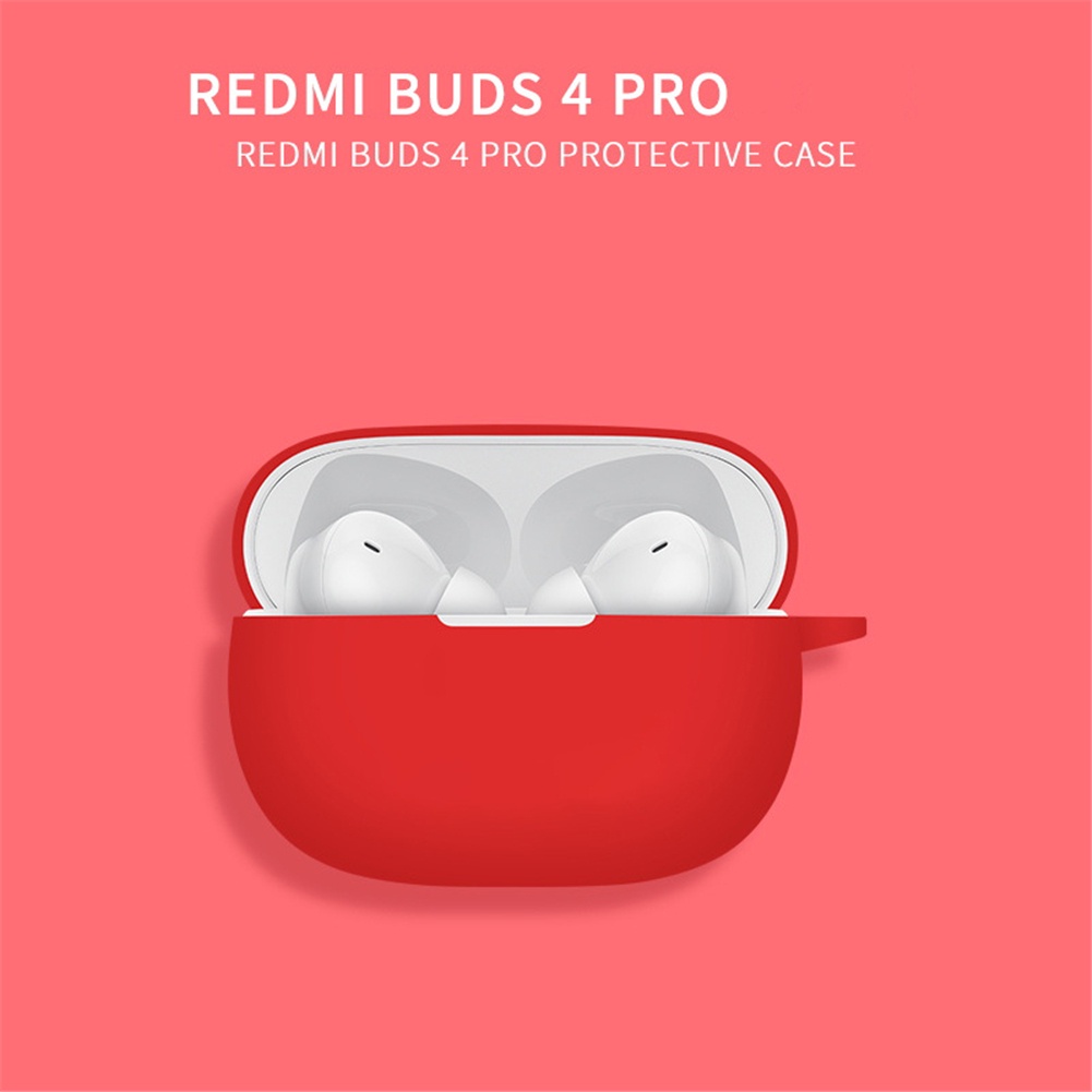 Soft Case Silikon Earphone Wireless Dengan Kait Untuk Redmi Buds 4 Pro