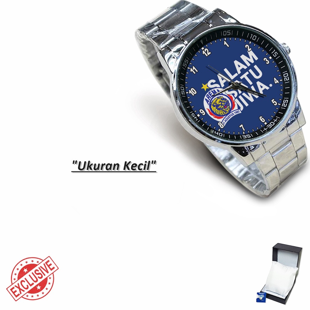 Jam Tangan Rantai Couple AREMA SALAM SATU JIWA - 2 (Awesome)