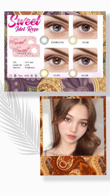 Softlens Idol Roze / sweet i-dol roze FREE LENSCASE