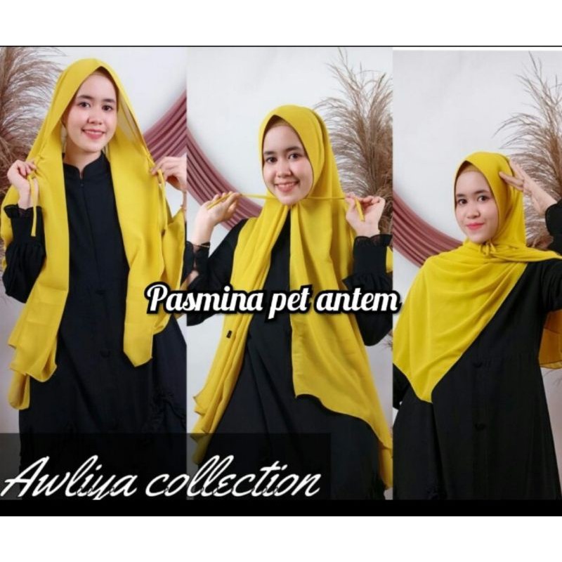 PASHMINA PET ANTEM ORI AWLIYA COLLECTION TERBARU TERLARIS