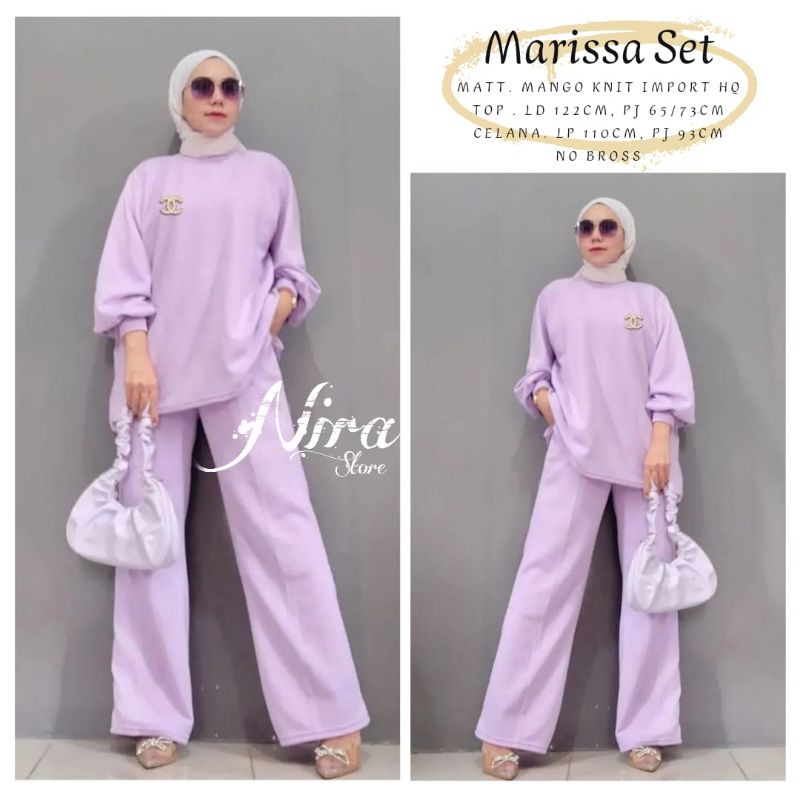 Marissa set mango knit import HQ no bross nira store