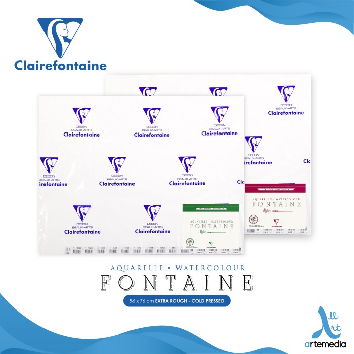 

Sale!!! Kertas Cat Air Clairefontaine Fontaine 56X76Cm Watercolor Paper Bergaransi