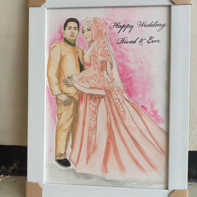 

Kado lukis wajah vektor warna