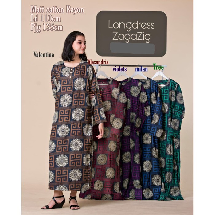 Daster Premium Longdress Midi Zagazig/Baju Busui/Daster Premium Muslimah/Grosiran/Baju