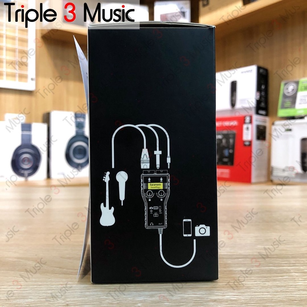 Saramonic SmartRig + Plus 2ch Soundcard mixer xlr to 3.5mm smartphone
