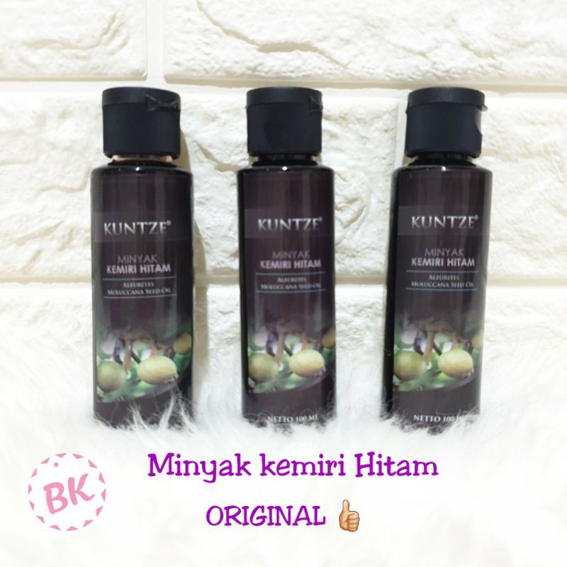 Kuntze MINYAK KEMIRI HITAM ASLI PENUMBUH RAMBUT/ KEMIRI BLACK