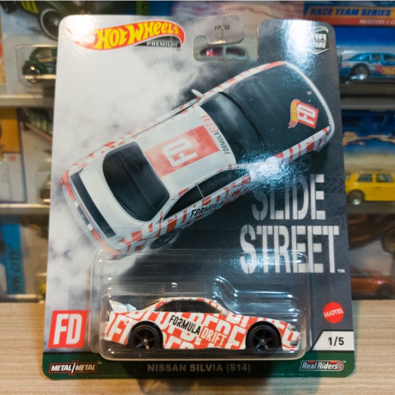 HOT WHEELS NISSAN SILVIA S14 FORMULA DRIFT - SLIDE STREET - PREMIUM