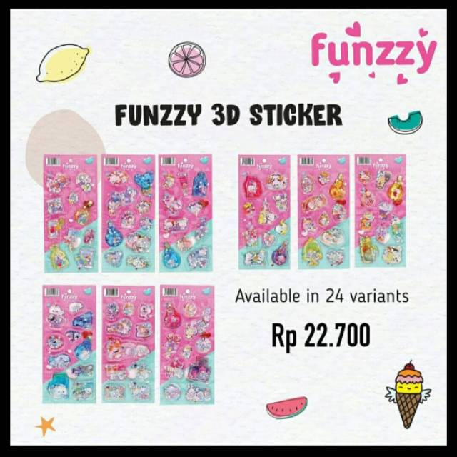 

Funzzy 3D stickers