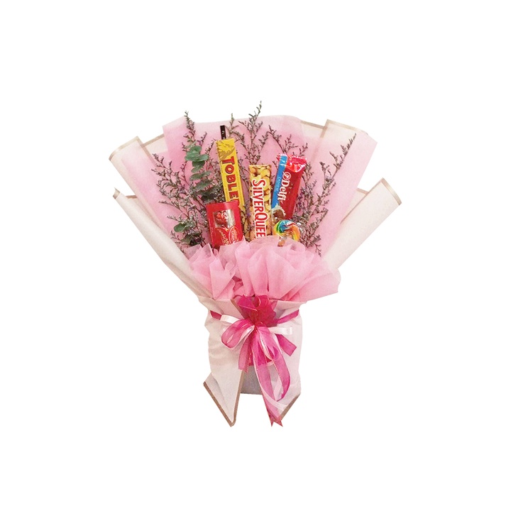 

Flowerhouse - Charlie Chocolate Bouquet - Buket Cokelat Hadiah Wisuda / Ulang Tahun / Valentine / Graduation