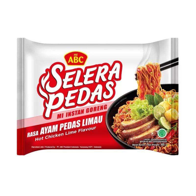 Jual Abc Mie Goreng Selera Pedas Rasa Ayam Limau Indonesia Shopee Indonesia