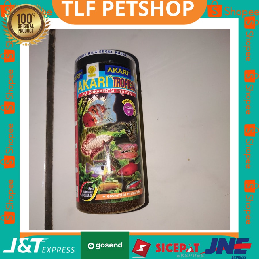 

PELET MAKANAN PAKAN IKAN HIAS IKAN KECIL AKARI TROPICAL 100 gram ORIGINAL (REKOMENDASI SHOPEE)