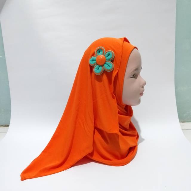 JILBAB ANAK PASHMINA INSTAN Orange