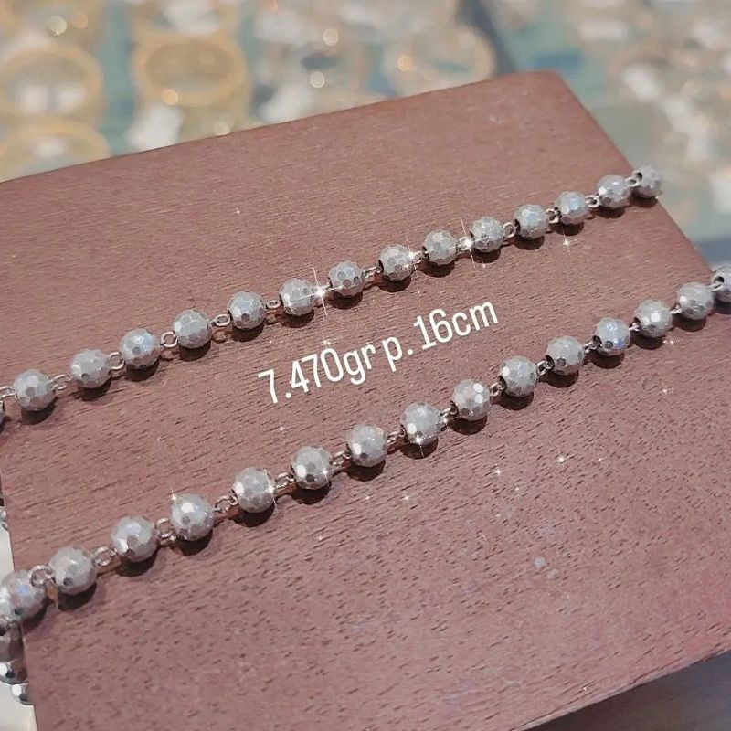 gelang emas putih emas Jakarta kadar 375%