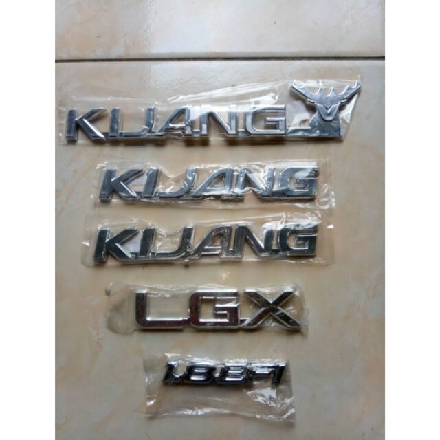 Emblem Kijang LGX 1.8 Set Tanduk kijang Samping 5 pcs belakang kijang Kapsul super long short 97 04