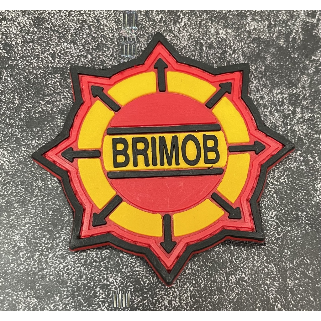 Patch Roda Gila Brimob - Patch Velcro Brimob - Prepetan Brimob