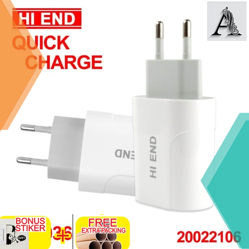 

Terlaris FAST TRAVEL CHARGER ADAPTOR SMART IC TECHNOLOGY QUALCOMM QC 3.0 HI END