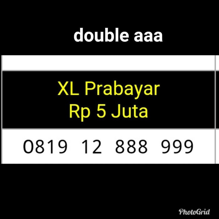 NO cantik(0819 12 888 999)XL prabayar,double aaa,terupdate