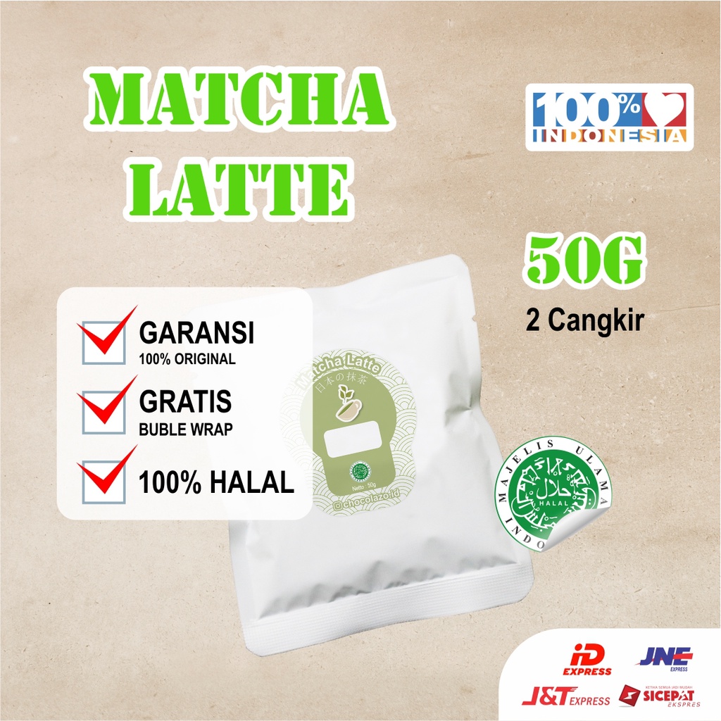 

Matcha Tea Latte 3in1 Siap Seduh 50g Greentea Latte Semua Pasti Original