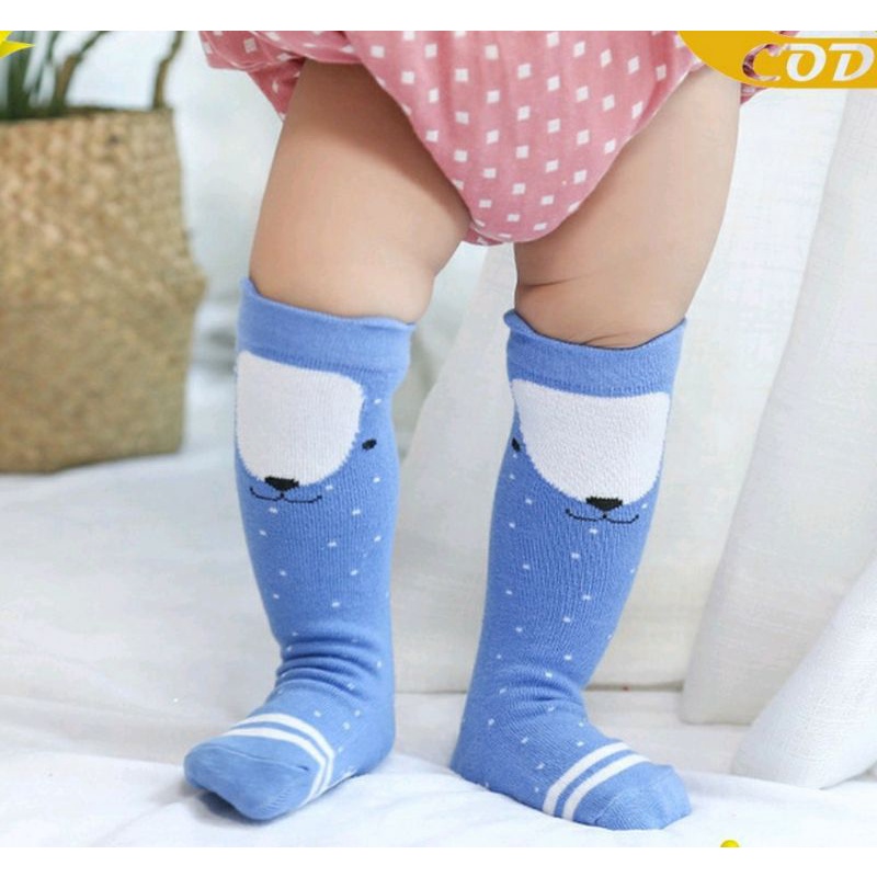 Kaos kaki anti slip anak bayi panjang motif lucu IMPORT