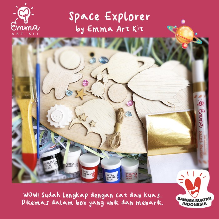 

Bergaransi Space Explorer Wooden Name Plaque Plus Complete Paint Set - Mega Combo Hot Sale