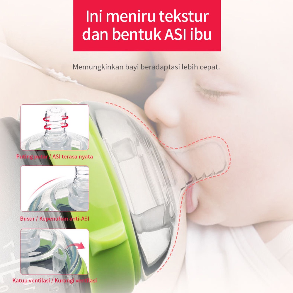 Halobaby dengan pegangan PIKO Bello botol susu bayi/Bayi Botol Susu dengan sedotan