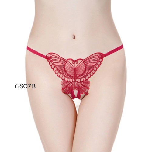 [READY STOCK] G-STRING SEXY CELANA DALAM WANITA OPEN CROTCH MERAH GS07B