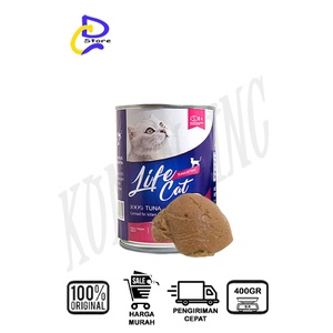 MAKANAN KUCING BASAH LIFE CAT KALENG 400GR