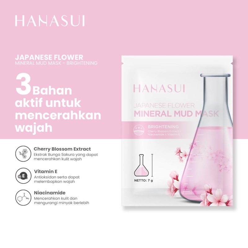 Hanasui Mineral Mud Mask Japanese Flower