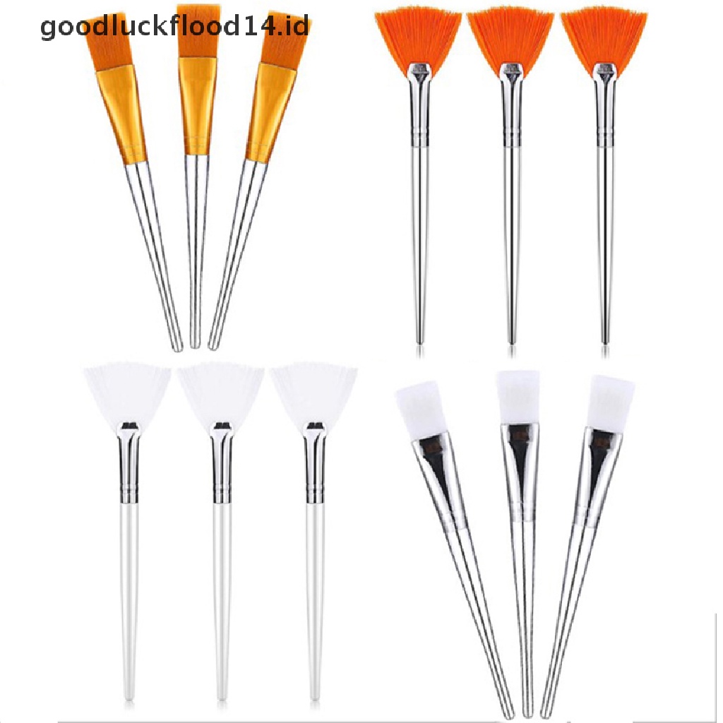 [OOID] 3/4pcs Practical Facial Brushes Makeup Brushes Soft Portable Cosmetic Tools ID