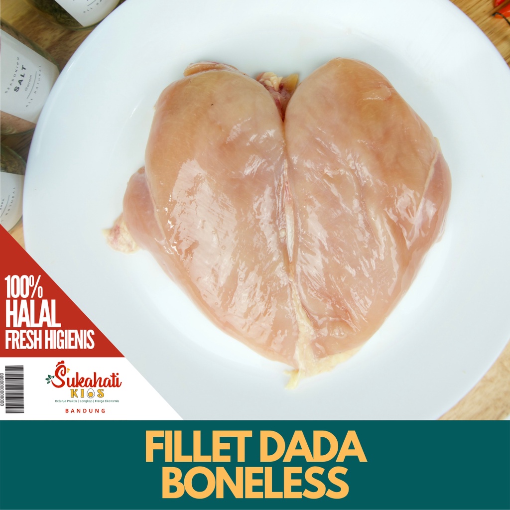 

Dada Ayam Fillet/Tanpa Tulang/Boneless 100% Halal Higienis