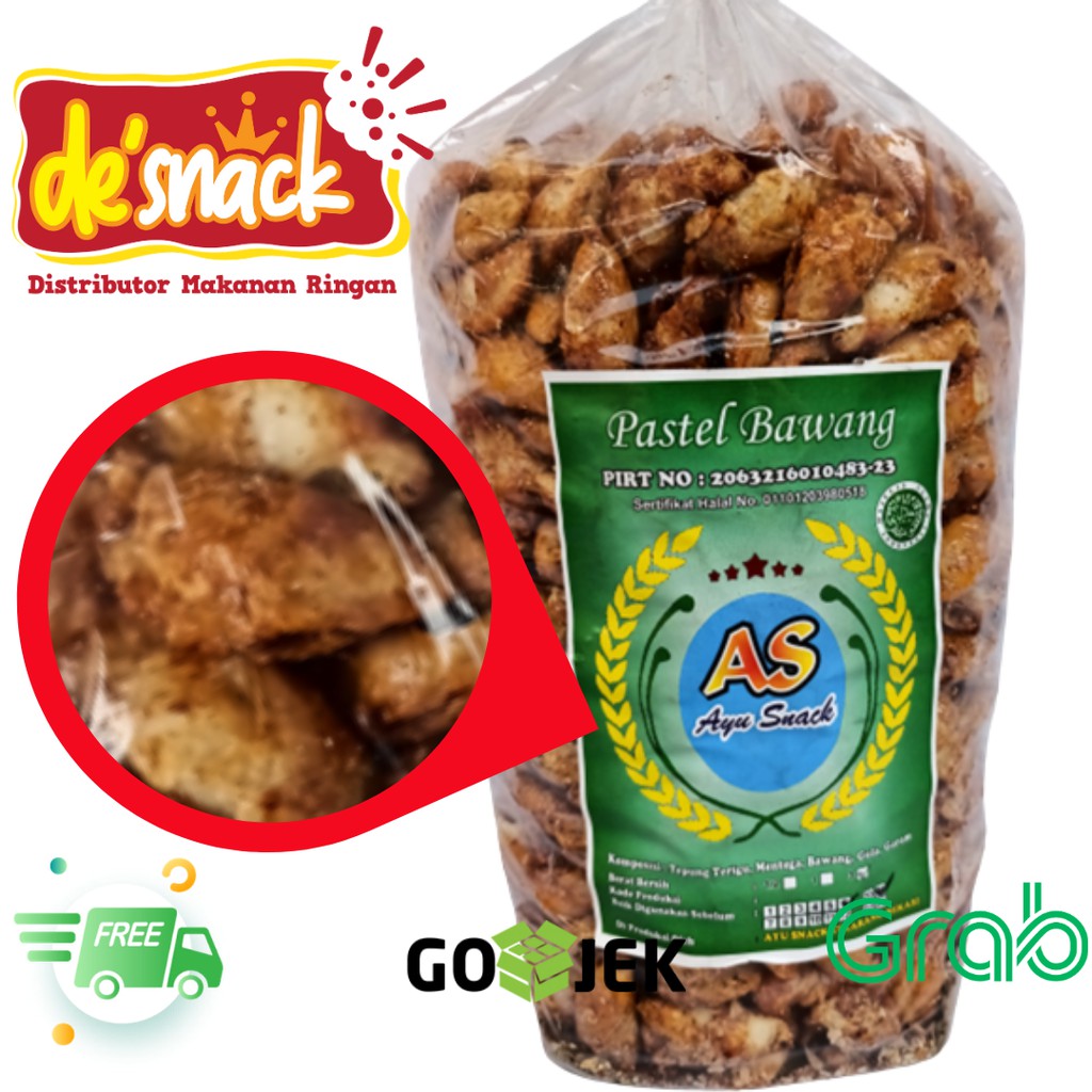 

Distributor/Grosir/Snack/Cemilan/PASTEL BAWANG Merk AS (Ayu Snack)