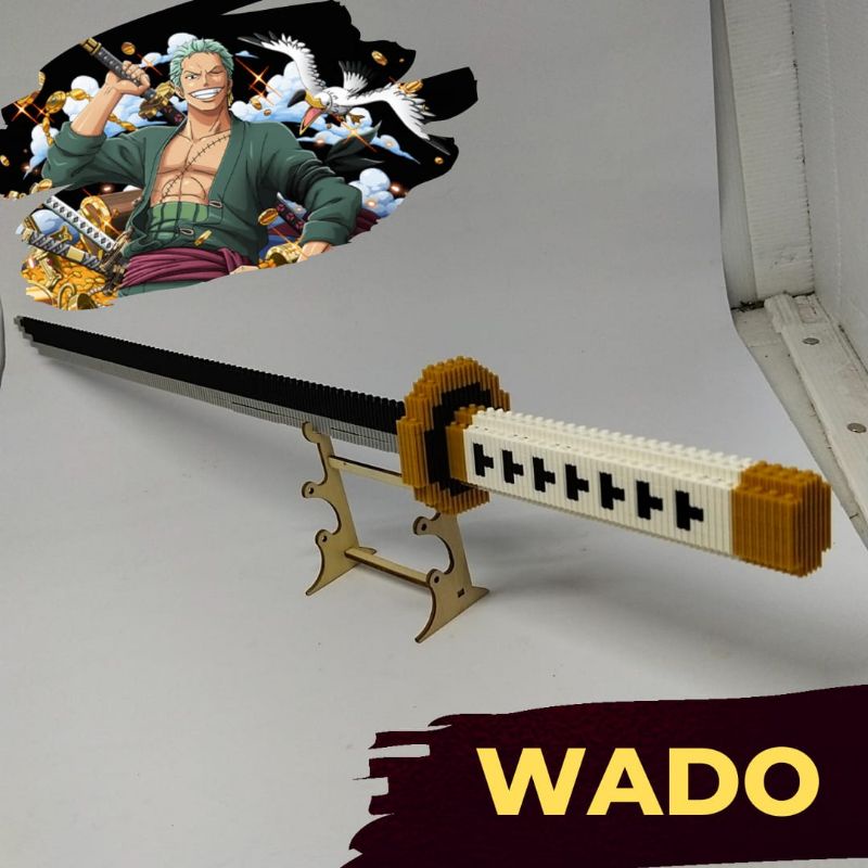 PEDANG LEGO ANIME ZORO WADO ONE PIECE PANJANG 50 CM