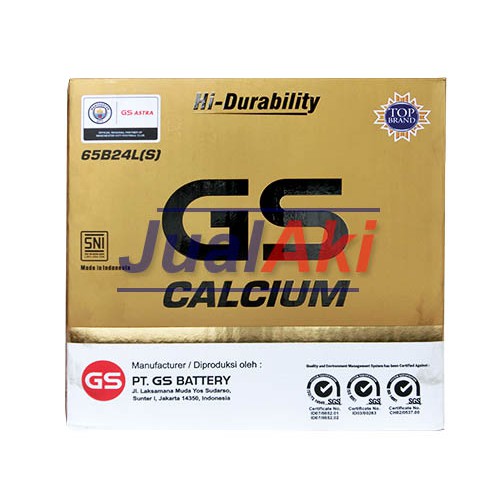 GS MF 65B24LS Calcium Hi Durability NS60LS 12V 55Ah