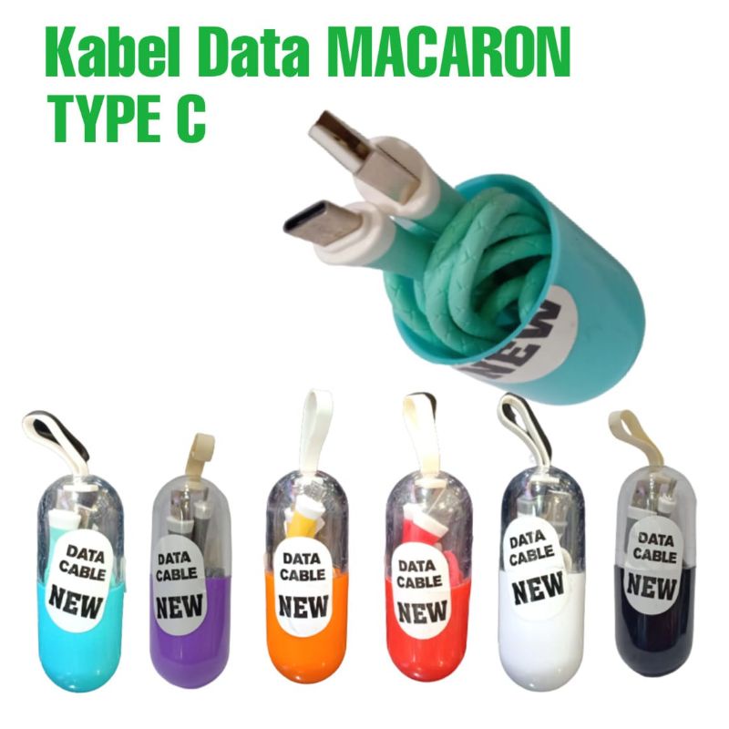 Kabel data macaron 2A Type C