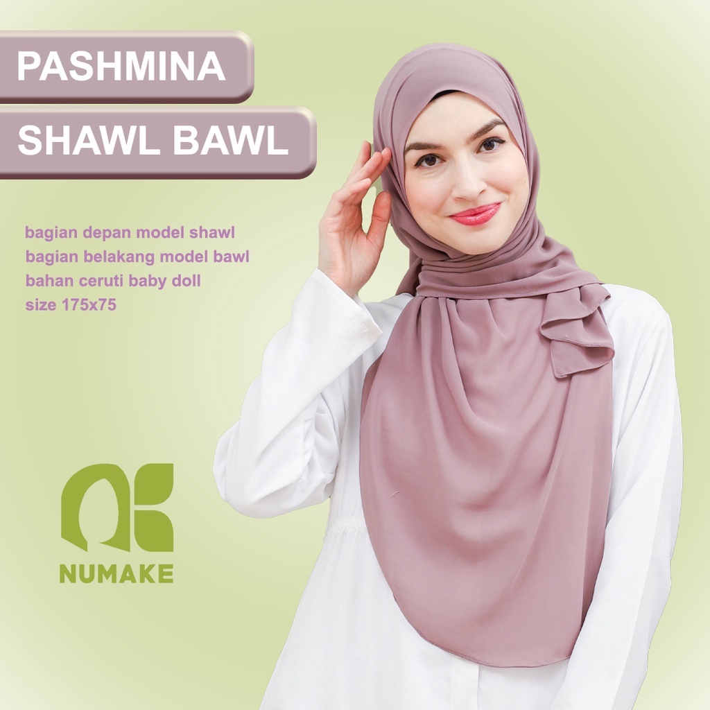 PASHMINA Shawl Bawal Hijab malaysia Wonder Shawl Belakang bawal depan Shawl
