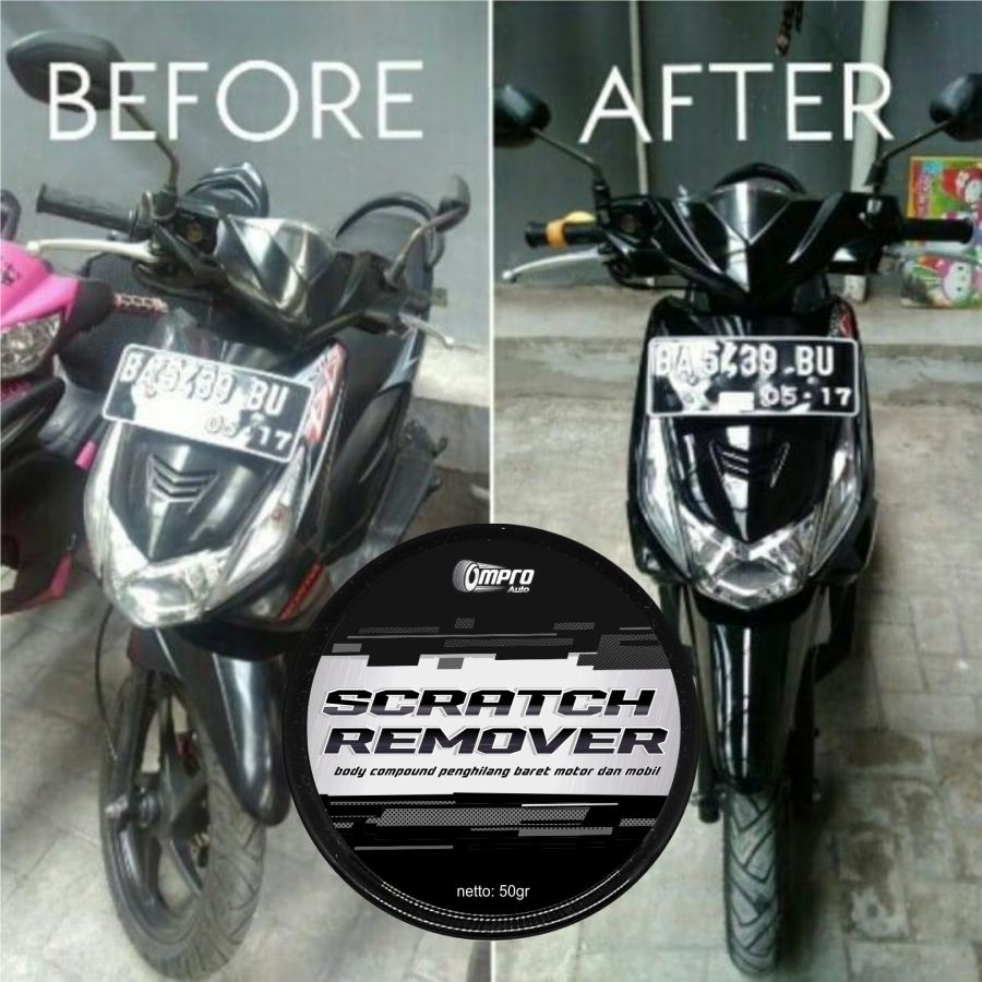 OMPRO SCRATCH REMOVER Compound Penghilang Baret di Body Mobil Motor Helm Permanen Ampuh Cod Asli Ori