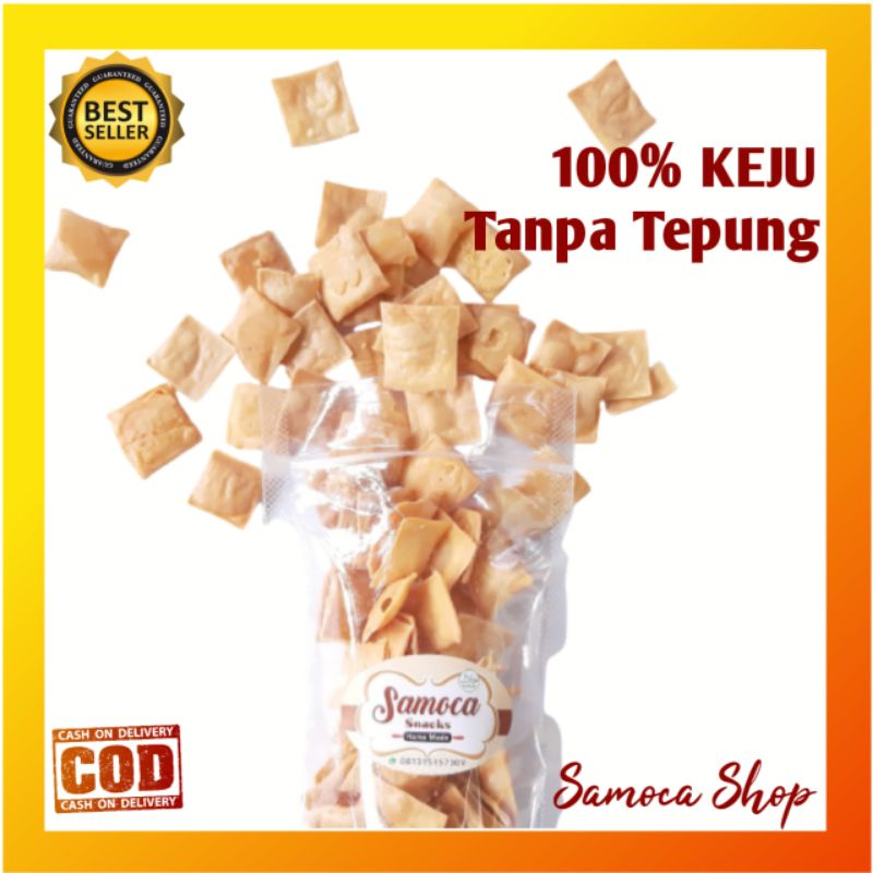 

Keripik Keju Chips Panggang Cemilan Sehat Diet Keto DEBM Kemasan 55gr