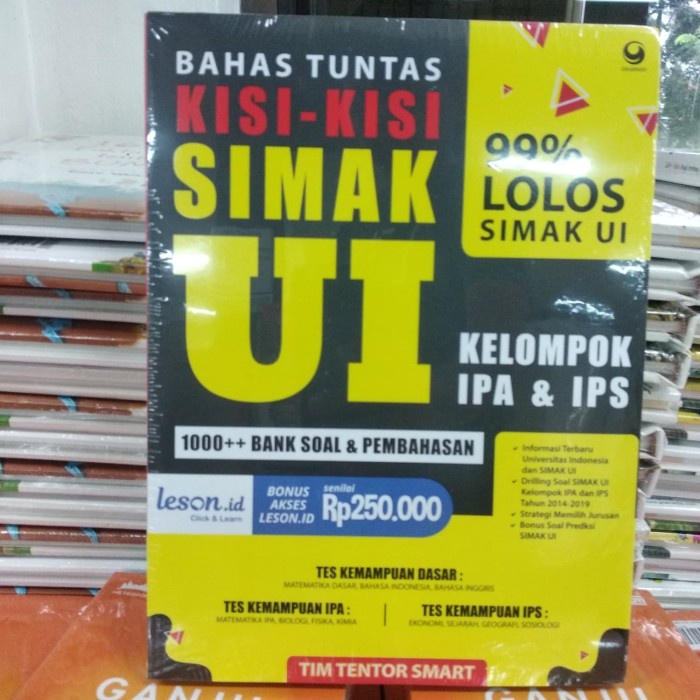✨ READY✨ Buku 99,9% LOLOS SIMAK UI PROGRAM IPA 2018 2019, Grasindo