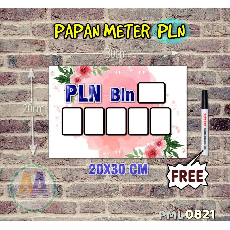 

Papan Meter Listrik PLN PAM motif Unik - Flower 21 - Toko2A