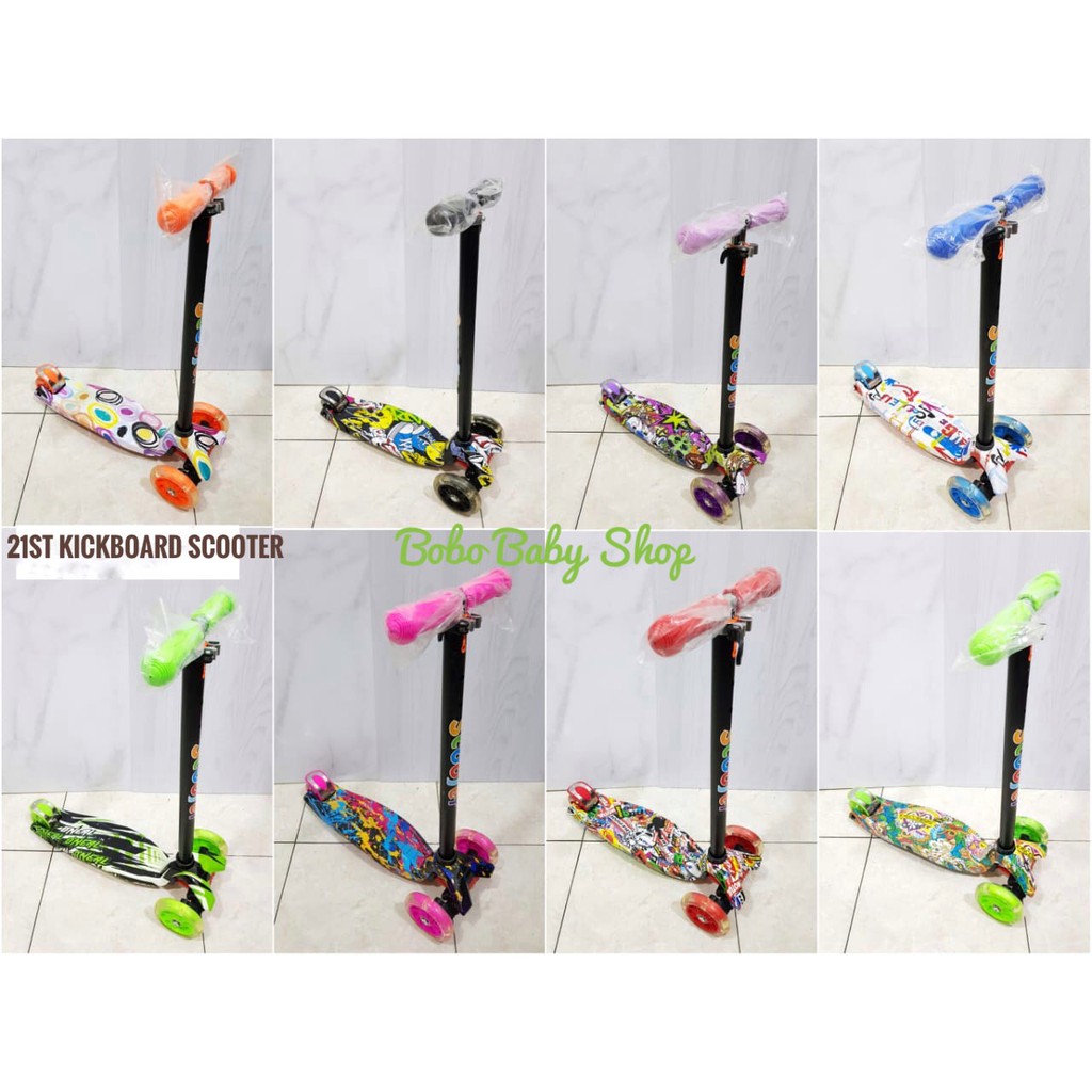 21st Kickboard Scooter MOTIF - Skuter Anak / Otoped Anak Roda 3